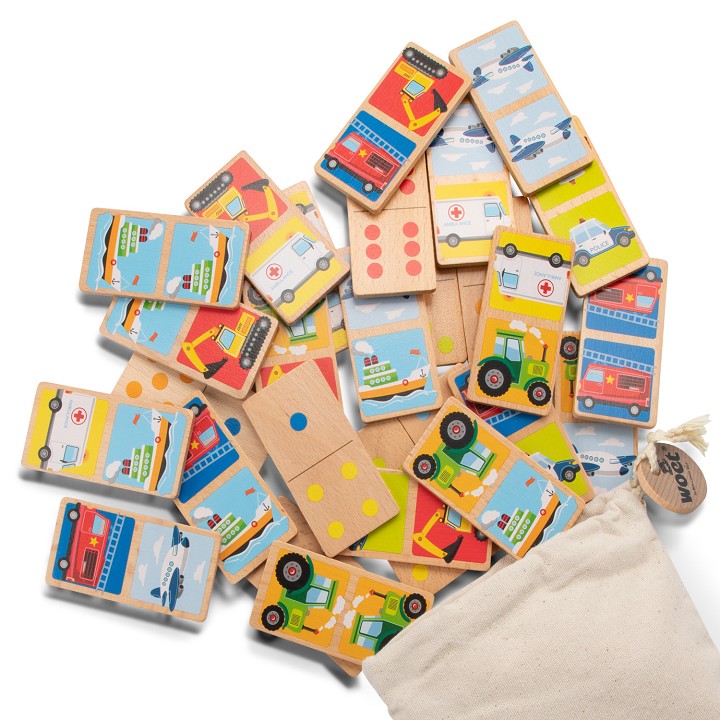 Domino spel - voertuigen